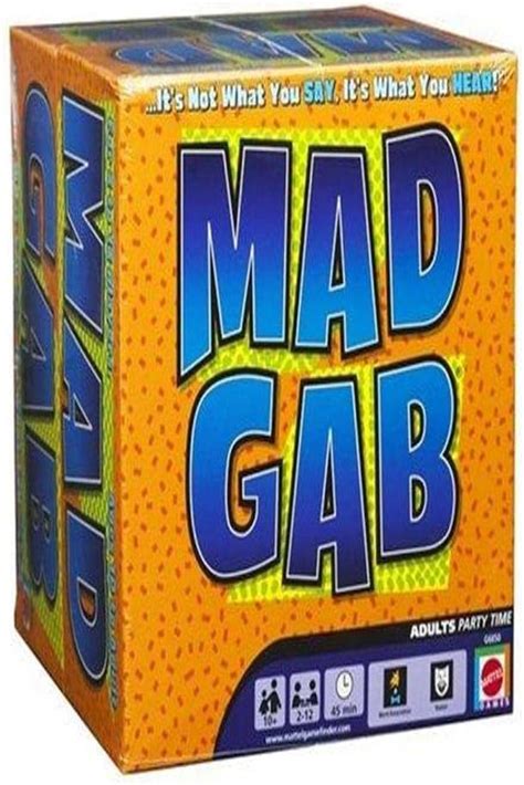 mad gab game|Mattel Games Mad Gab .